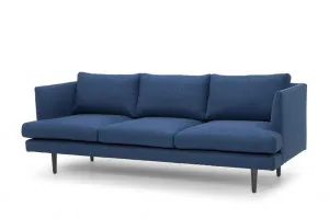Denmark 3 Seater Fabric Sofa - Navy by Interior Secrets - AfterPay Available by Interior Secrets, a Sofas for sale on Style Sourcebook