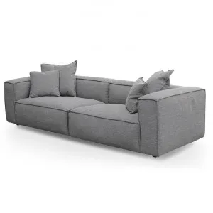 Loft 4 Seater Fabric Sofa with Cushion and Pillow - Graphite Grey by Interior Secrets - AfterPay Available by Interior Secrets, a Sofas for sale on Style Sourcebook