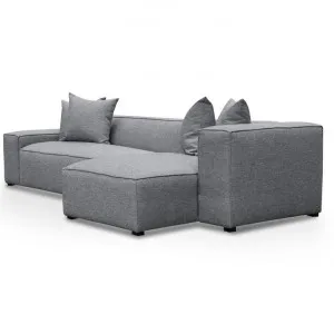 Casey 3 Seater Right Chaise Fabric Sofa - Graphite Grey by Interior Secrets - AfterPay Available by Interior Secrets, a Sofas for sale on Style Sourcebook