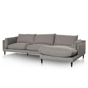 Lucio 4 Seater Right Chaise Fabric Sofa - Graphite Grey by Interior Secrets - AfterPay Available by Interior Secrets, a Sofas for sale on Style Sourcebook