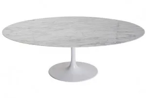 Tulip 2m Marble Oval Dining Table by Interior Secrets - AfterPay Available by Interior Secrets, a Dining Tables for sale on Style Sourcebook