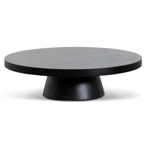 Erna 1.1m Round Coffee Table - Black Oak by Interior Secrets - AfterPay Available by Interior Secrets, a Coffee Table for sale on Style Sourcebook
