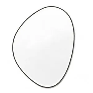 Pebble 90cm Organic Shaped Mirror - Black by Interior Secrets - AfterPay Available by Interior Secrets, a Mirrors for sale on Style Sourcebook