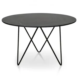 Ex Display - Melvin 125cm Black Marble Dining Table by Interior Secrets - AfterPay Available by Interior Secrets, a Dining Tables for sale on Style Sourcebook