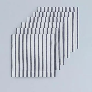 Canningvale Cucina Stripe Napkin 6 Pack - Stone, 100% Cotton, Striped by Canningvale, a Napkins for sale on Style Sourcebook
