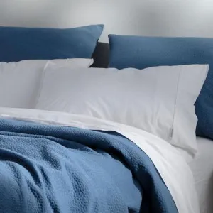Canningvale Coverlet - Blue, Double/Queen, Luxury Cotton by Canningvale, a Quilts & Bedspreads for sale on Style Sourcebook