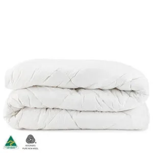 Canningvale Lana Winter Wool Quilt - White, King, Wool by Canningvale, a Quilt Covers for sale on Style Sourcebook
