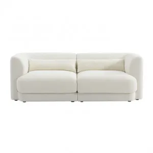 Santa Monica Modular Sofa Boucle Ivory - 2 Seater by James Lane, a Sofas for sale on Style Sourcebook