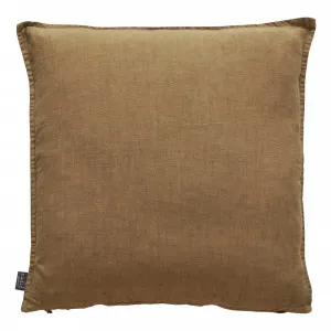 Adina Feather Fill Cushion 50x50cm in Camel by OzDesignFurniture, a Cushions, Decorative Pillows for sale on Style Sourcebook