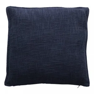 Adler Feather Fill Cushion 50x50cm in Navy by OzDesignFurniture, a Cushions, Decorative Pillows for sale on Style Sourcebook