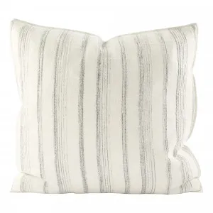 Alec Feather Fill Cushion 50x50cm in White/Slate by OzDesignFurniture, a Cushions, Decorative Pillows for sale on Style Sourcebook