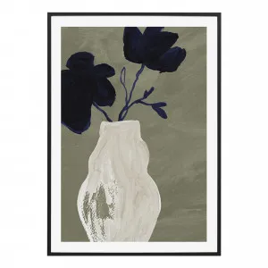 Vase Silh. Sage 1 Framed Print in 87 x 122cm by OzDesignFurniture, a Prints for sale on Style Sourcebook