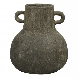 Azalea Vase 29x31cm in Antique Brown by OzDesignFurniture, a Vases & Jars for sale on Style Sourcebook