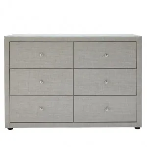Metro Dresser Light Grey - 6 Drawer by James Lane, a Dressers & Chests of Drawers for sale on Style Sourcebook