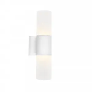 Cougar Ottawa Frost Acrylic Diffuser Exterior Wall Pillar Light IP54 White by Cougar, a Outdoor Lighting for sale on Style Sourcebook