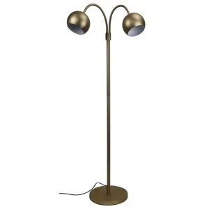 Bobo Twin Flexible Neck Metal Floor Lamp, Bronze by Oriel Lighting, a Floor Lamps for sale on Style Sourcebook