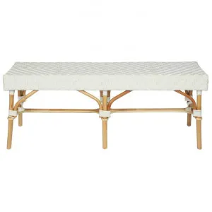 Missoli Rattan Bench, 120cm, Ivory by Florabelle, a Benches for sale on Style Sourcebook