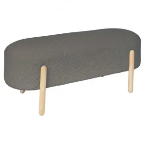 Maddison Fabric Ottoman Bench, Grey by Florabelle, a Ottomans for sale on Style Sourcebook