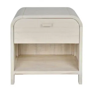 Maddison Timber Bedside Table, White Wash by Florabelle, a Bedside Tables for sale on Style Sourcebook
