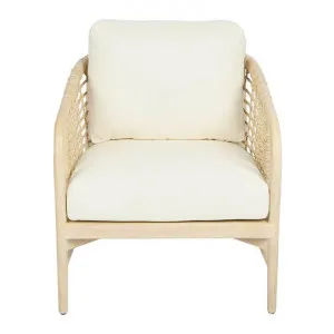 Elgar Driftwood & Rope Armchair, White Wash / White by Florabelle, a Chairs for sale on Style Sourcebook