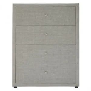 Metro Tallboy Light Grey - 4 Drawer by James Lane, a Dressers & Chests of Drawers for sale on Style Sourcebook
