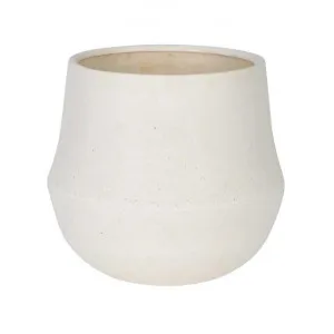 Ana Polystone Planter Pot, Small, Chalk by MRD Home, a Plant Holders for sale on Style Sourcebook