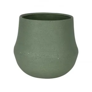 Ana Polystone Planter Pot, Small, Olive by MRD Home, a Plant Holders for sale on Style Sourcebook