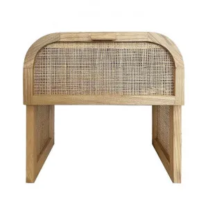 Grace Timber & Rattan Bedside Table, Natural by MRD Home, a Bedside Tables for sale on Style Sourcebook