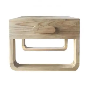 Norma Timber Bedside Table, Natural by MRD Home, a Bedside Tables for sale on Style Sourcebook