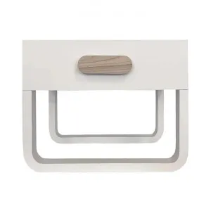 Norma Timber Bedside Table, White by MRD Home, a Bedside Tables for sale on Style Sourcebook