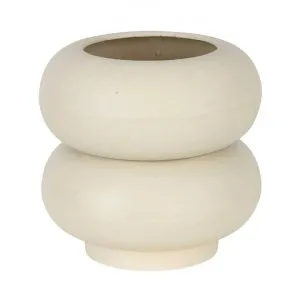 Little Fatty Polystone Pot, Medium, Sand by MRD Home, a Plant Holders for sale on Style Sourcebook