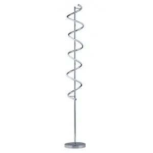 Cirrhi Metal Spiral LED Floor Lamp, Chrome by Lumi Lex, a Floor Lamps for sale on Style Sourcebook