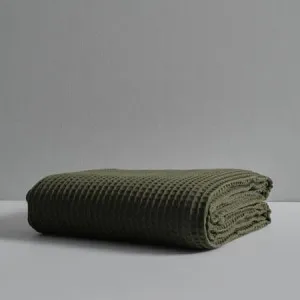 Canningvale Waffle Blankets - Grey, Double/Queen, Luxury Cotton by Canningvale, a Blankets & Throws for sale on Style Sourcebook