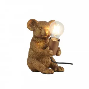 Nora Living Golden Table Lamp (E27) Koala by Nora Living, a Table & Bedside Lamps for sale on Style Sourcebook