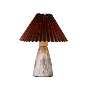 Nora Living Julius Ceramic Table Lamp (E27) Cocoa by Nora Living, a Table & Bedside Lamps for sale on Style Sourcebook