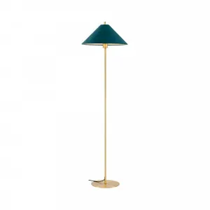 Mayfield Hadley Floor Lamp (E27) Blue Velvet by Mayfield, a Floor Lamps for sale on Style Sourcebook