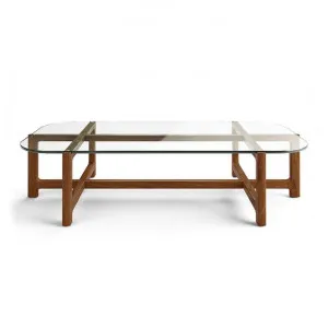 Quarry Glass & Timber Rectangle Coffee Table, 114cm, Walnut by Gus, a Coffee Table for sale on Style Sourcebook