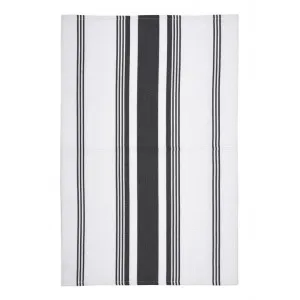 Eleanor 6 Piece Cotton Rich Tea Towel Set, Grey Stripe by j.elliot HOME, a Tea Towels for sale on Style Sourcebook