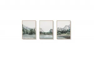 Set of 3 Yosemite National Park Wall Art Canvas 3 sizes available 60cm x 40cm by Luxe Mirrors, a Artwork & Wall Decor for sale on Style Sourcebook