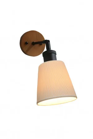 Forli Ceramic Wood Tilt Wall Light by Fat Shack Vintage, a Wall Lighting for sale on Style Sourcebook