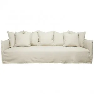Como Linen Sofa Oatmeal - 3.5 Seater by James Lane, a Sofas for sale on Style Sourcebook