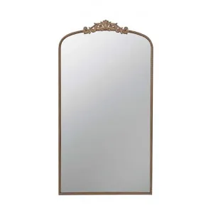 Cannes Iron Frame Wall Mirror, 168cm, Gold by Florabelle, a Mirrors for sale on Style Sourcebook