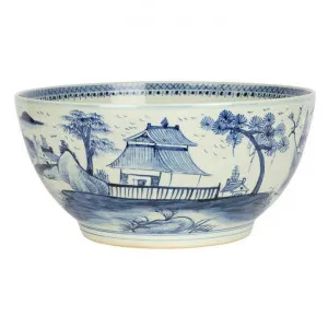 Jiaxing Ceramic Oriental Gaint Bowl by Florabelle, a Decorative Plates & Bowls for sale on Style Sourcebook