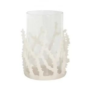 Warwick Coral Sculpture Candle Holder, Large, White by Florabelle, a Candle Holders for sale on Style Sourcebook