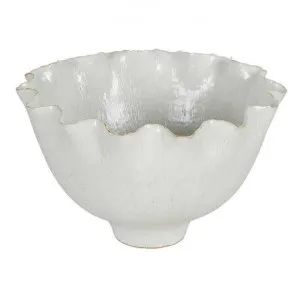 Hapetra Ceramic Bowl, White by Florabelle, a Decorative Plates & Bowls for sale on Style Sourcebook