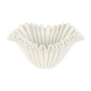 Lehriya Marble Coral Bowl, Small, White by Florabelle, a Decorative Plates & Bowls for sale on Style Sourcebook