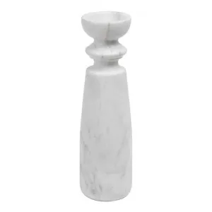 Santiago Marble Candlestick Extra Large, White by Florabelle, a Candle Holders for sale on Style Sourcebook