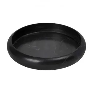 Santiago Marble Round Tray, Small, Black by Florabelle, a Trays for sale on Style Sourcebook