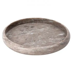 Santiago Marble Round Tray, Large, Brown by Florabelle, a Trays for sale on Style Sourcebook