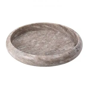Santiago Marble Round Tray, Medium, Brown by Florabelle, a Trays for sale on Style Sourcebook